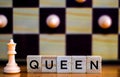 Chess Game with Queen Tiles