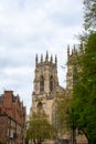 Exterior view of York Minster, in York, England Royalty Free Stock Photo