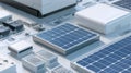 solar panel technology components closeup Royalty Free Stock Photo