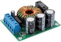 Electronic power supply module with inductor and capacitors for circuit stability Royalty Free Stock Photo
