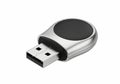 Modern stylish usb flash drive with sleek metallic and rounded design Royalty Free Stock Photo