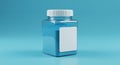 Blue Powder in Jar Royalty Free Stock Photo