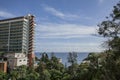 Funchal, Madeira, Portugal - hotels and blue skies. Royalty Free Stock Photo