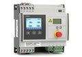 Industrial programmable logic controller with digital display and emergency stop button Royalty Free Stock Photo