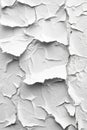 Close-Up View of a Cracked and Peeling White Paint Surface Texture
