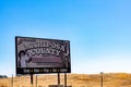 Mariposa County Sign in a California Road