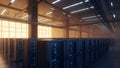 Data Center Servers Cloud Computing, IT Infrastructure, Server Room Royalty Free Stock Photo