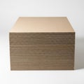 A large brown cardboard box with a textured surface and a white interior Royalty Free Stock Photo