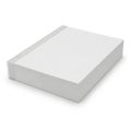 Simple plain rectangular box with a slight shadow effect on a white background Royalty Free Stock Photo