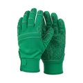 Bright green tactical gloves with reinforced knuckle and palm protection Royalty Free Stock Photo