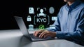Online KYC Verification Process Using Laptop For Secure Digital Identification Royalty Free Stock Photo