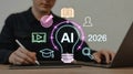 Artificial intelligence projections for 2026 show technology expansion with expert input Royalty Free Stock Photo