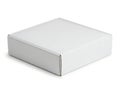 Simple gray rectangular box with minimalist design placed on a plain background Royalty Free Stock Photo