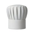 Classic white chef\'s hat displayed against a plain background Royalty Free Stock Photo