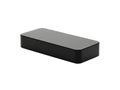 A rectangular black object with a textured surface and a smooth border Royalty Free Stock Photo