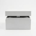 Open storage box with lid Royalty Free Stock Photo