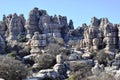 Rocks of El Torcal de Antequerra, Malaga, Spain Royalty Free Stock Photo