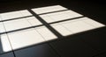 window shadow on tile floor, light and dark Royalty Free Stock Photo