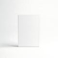 Minimalist white rectangular object against a plain background Royalty Free Stock Photo