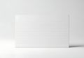 Minimalist white rectangular object against plain background Royalty Free Stock Photo