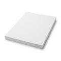 A plain rectangular block of white material displayed against a neutral background Royalty Free Stock Photo