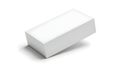 A pristine white rectangular box with a smooth surface and clean edges Royalty Free Stock Photo