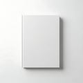Minimalist plain white rectangular book or box on a neutral background Royalty Free Stock Photo