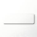 A plain white rectangular object with smooth edges and a minimalist design Royalty Free Stock Photo
