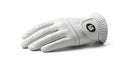 white golf glove with ventilation holes closeup Royalty Free Stock Photo