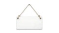 Elegant white handbag with adjustable metal chain straps Royalty Free Stock Photo