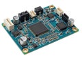 Compact embedded development board with multiple connectivity interfaces and components Royalty Free Stock Photo