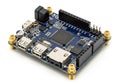 Compact embedded development board with multiple connectivity options and expansion headers Royalty Free Stock Photo