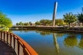 A view of the Arizona Canal in Scottsdale Royalty Free Stock Photo