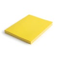 Bright yellow rectangular block placed against a plain background Royalty Free Stock Photo