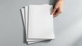 Stack of blank paper sheets Royalty Free Stock Photo