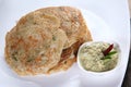 oats set dosa with fresh chutney. oats set dosa. dosa. Royalty Free Stock Photo