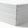 Stack of lined paper sheets neatly arranged for writing or printing purposes Royalty Free Stock Photo