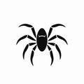 Eight legged crawler with a unique design, a spider with striking silhouette Royalty Free Stock Photo