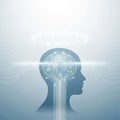 Artificial Intelligence and Augmented Consciousness Royalty Free Stock Photo