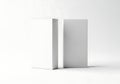 A white rectangular object next to a gray rectangular object Royalty Free Stock Photo