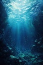 Underwater View of Vast Water Body