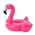 Inflatable pink flamingo float for pool or beach relaxation Royalty Free Stock Photo