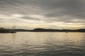 Fjord at sunset - Oslo, Norway, Europe. Royalty Free Stock Photo