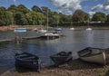 Rudyard Lake, England - the boats. Royalty Free Stock Photo