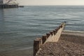 Eastbourne, England, East Sussex - sea, beach and the pier. Royalty Free Stock Photo