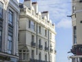 Brighton, England - white townhouses. Royalty Free Stock Photo