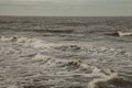 Whitby, Yorkshire - choppy waters of the sea.