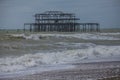 West Pier, Brighton, England - the sea and the sky. Royalty Free Stock Photo