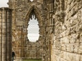 Whitby Abby - empty windows and walls full of texture.