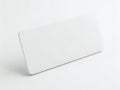 A sleek and modern white rectangular object with a smooth surface and rounded edges Royalty Free Stock Photo